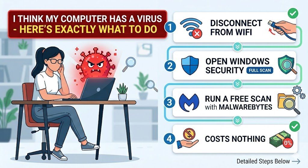 I Think My Computer Has a Virus – Here’s Exactly What to Do