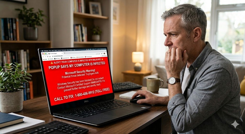 Popup Says My Computer Is Infected - Scam or Real