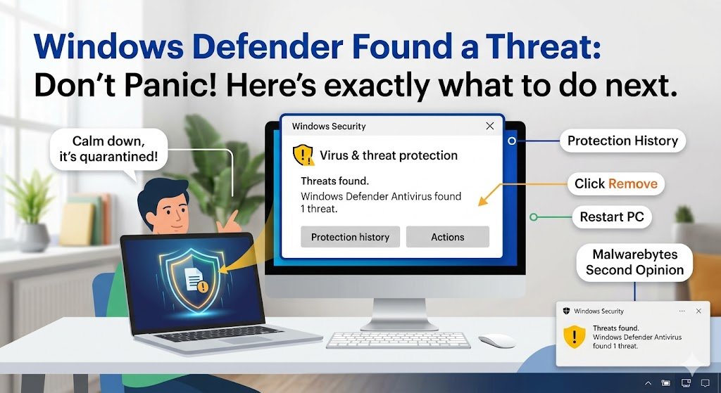 Windows Defender Found a Threat – What Do I Do Next?